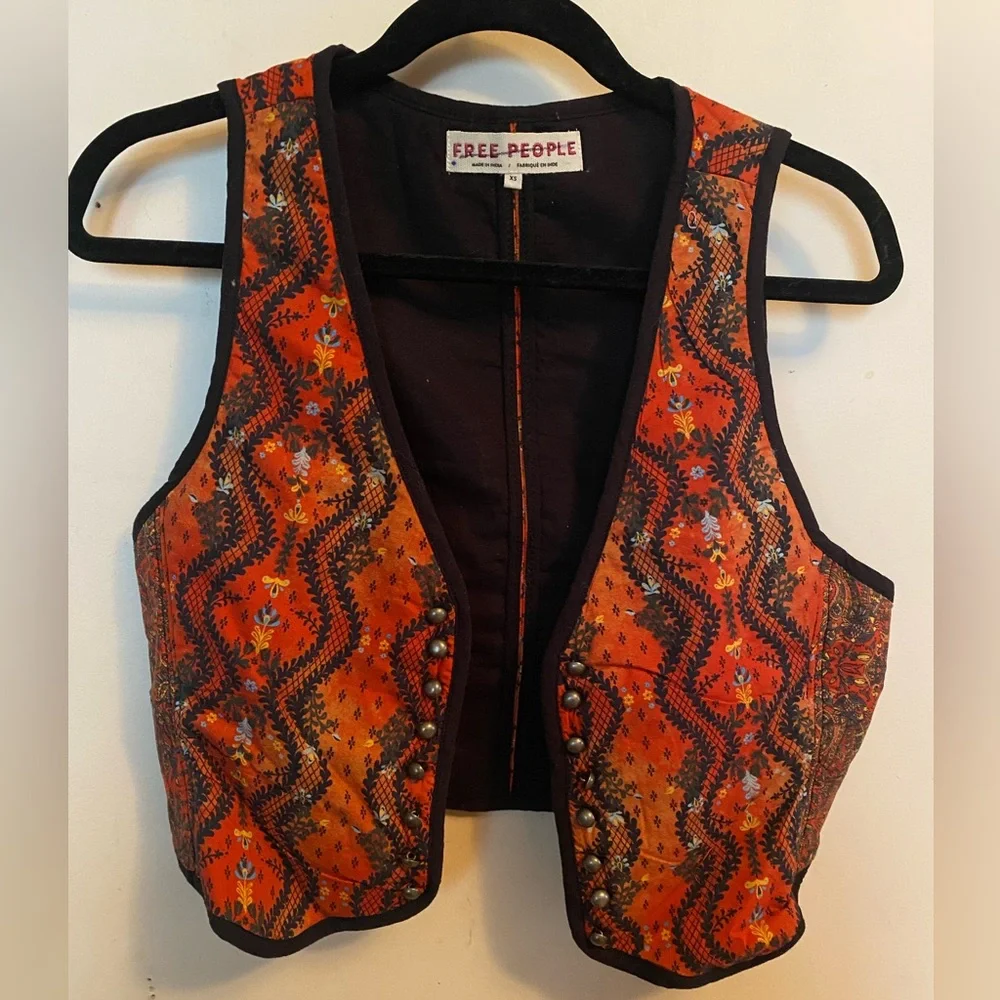 FREE PEOPLE Gemini Vest Boho Festival - Picture 6 of 8